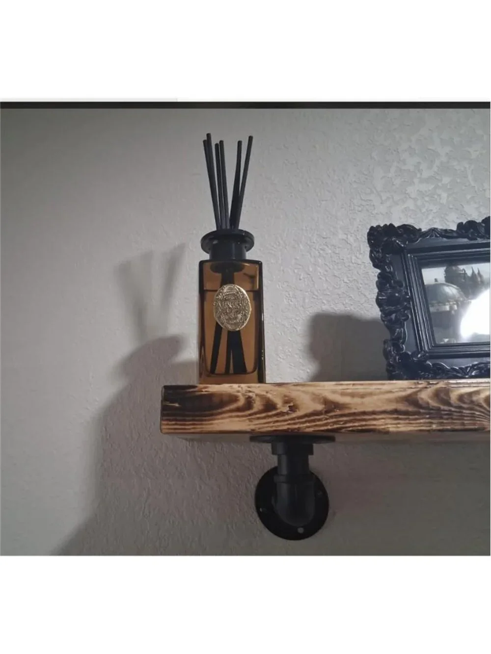 M&SENSE 6.3 oz Large Reed Diffuser Set | Tobacco Teakwood Scent Oil Diffuser
